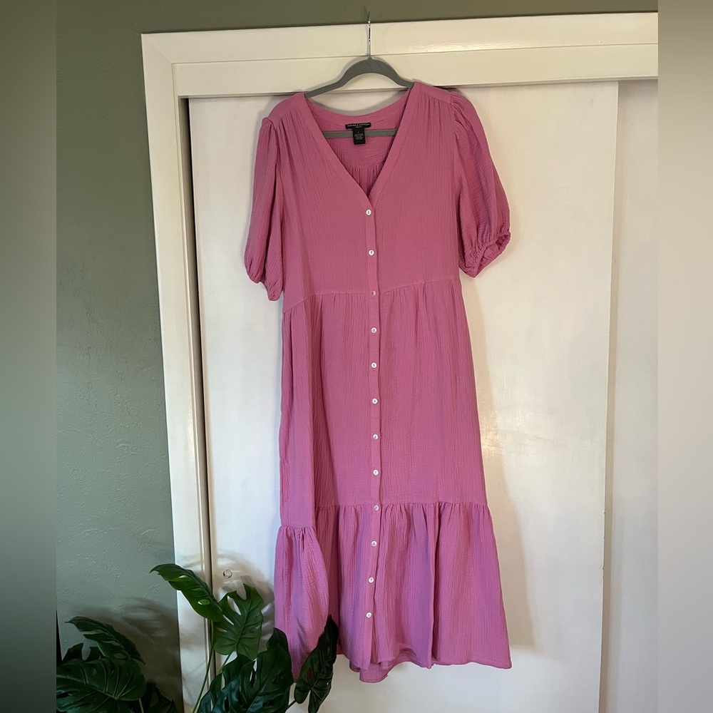 Pink Muslin Dress